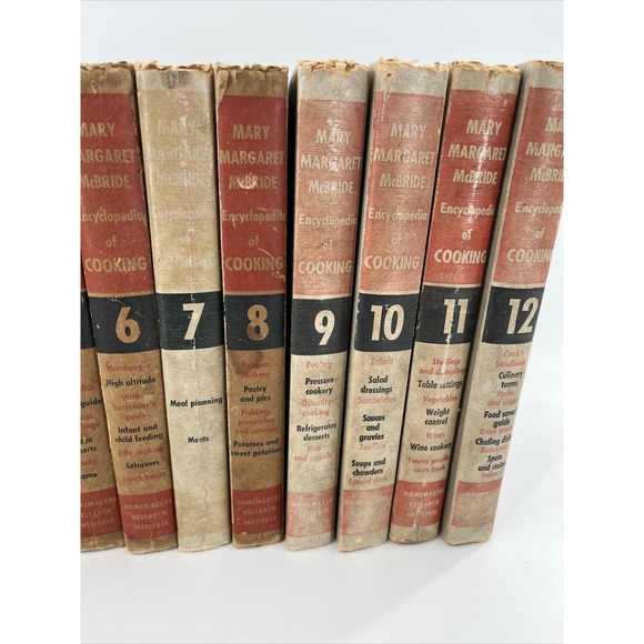 Mary Margaret McBride Encyclopedia Of Cooking Volumes 1-12 Cookbook Set 1958 - Picture 4 of 16